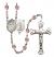 Scapular Engravable Rosary with Light Amethyst Beads