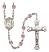 Maria Stein Engravable Rosary with Light Amethyst Beads