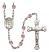 Saint Felicity Engravable Rosary with Light Amethyst Beads