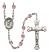 Saint Philip Neri Rosary with Light Amethyst Beads