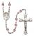 Sts. Peter & Paul Engravable Rosary with Light Amethyst Beads