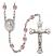 Saint Lydia Purpuraria Engravable Rosary with Light Amethyst Beads