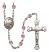 Pope Francis Rosary with Light Amethyst Beads