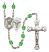 Saint Agatha and Nurse Rosary with Peridot Beads