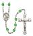 Our Lady of Providence Engravable Rosary with Peridot Beads