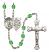 Guardian Angel and EMT Rosary with Peridot Beads