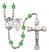 Saint Sebastian and Golf Rosary with Peridot Beads