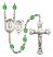 Saint Sebastian and Dance Rosary with Peridot Beads