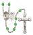 Saint Sebastian and Archery Rosary with Peridot Beads