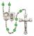 Saint Christopher and Fishing Rosary with Peridot Beads