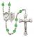 Pope Emeritace Benedict XVI Rosary with Peridot Beads