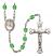 Blessed John Henry Newman Engravable Rosary with Peridot Beads