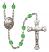 Pope Francis Rosary with Peridot Beads