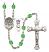 Saint Christopher and Choir Rosary with Peridot Beads