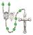 Saint Sebastian and Golf Rosary with Peridot Beads