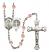 Saint Benedict Rosary with Pink Beads