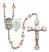 Saint George and Army Rosary with Pink Beads