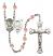 Saint Michael and Nat'l Guard Rosary with Pink Beads