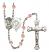 Saint Michael and Paratrooper Rosary with Pink Beads