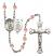 Guardian Angel and Air Force Rosary with Pink Beads