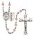 Sts. Cosmas & Damian and Doctors Rosary with Pink Beads