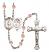 Saint Sebastian and Dance Rosary with Pink Beads