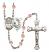 Saint Cecilia and Choir Rosary with Pink Beads