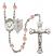 Pope Emeritace Benedict XVI Rosary with Pink Beads