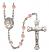 Our Lady of Czestochowa Rosary with Pink Beads