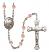 Pope Francis Rosary with Pink Beads