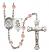 Guardian Angel and Basketball Rosary with Pink Beads