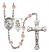 Guardian Angel and Soccer Rosary with Pink Beads