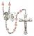 Guardian Angel and Swimming Rosary with Pink Beads