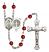 Saint Benedict Rosary with Ruby Beads