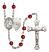 Saint Joseph of Cupertino Rosary with Ruby Beads