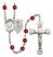 Pope Emeritace Benedict XVI Rosary with Ruby Beads