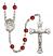 Saint Nimatullah Engravable Rosary with Ruby Beads