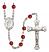 Our Lady the Undoer of Knots Engravable Rosary with Ruby Beads