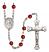 Saint Lydia Purpuraria Engravable Rosary with Ruby Beads