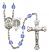 Saint Benedict Rosary with Sapphire Beads