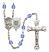 Saint George and Coast Guard Rosary with Sapphire Beads