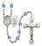 Scapular Engravable Rosary with Sapphire Beads