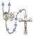 Guardian Angel and EMT Rosary with Sapphire Beads