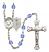 Pope Emeritace Benedict XVI Rosary with Sapphire Beads