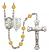 Saint Luke the Apostle and Doctor Rosary with Topaz Beads