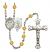 Scapular Engravable Rosary with Topaz Beads