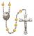 Pope Francis Rosary with Topaz Beads