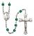 Saint Andrew the Apostle Engravable Rosary with Zircon Beads