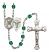 Saint Agatha and Nurse Rosary with Zircon Beads