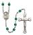 Saint Catherine of Siena Engravable Rosary with Zircon Beads